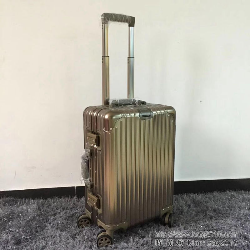 RIMOWA日默瓦 拉箱/拉杆箱Classic flight 系列 全鋁鎂合金 1801經典款 高級手工坊精品 20寸登機箱  xbt1107